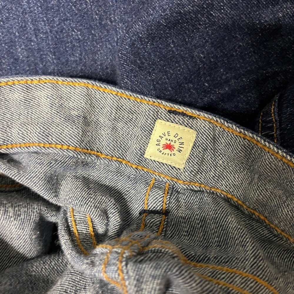 Agave Denim No 7 Relaxed Fit Jeans Mens 44 Bixby Ranch Flex Rinse Made in USA - Picture 6 of 10